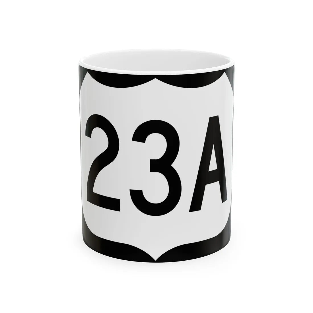 US 23A (North Carolina) (Road Sign) White Coffee Mug 11oz - Go Mug Yourself
