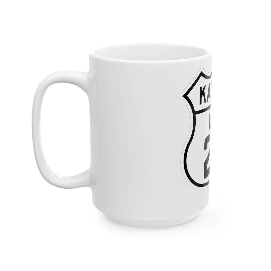 US 24 Kansas 1926 (Kansas) (Road Sign) White Coffee Mug - Go Mug Yourself