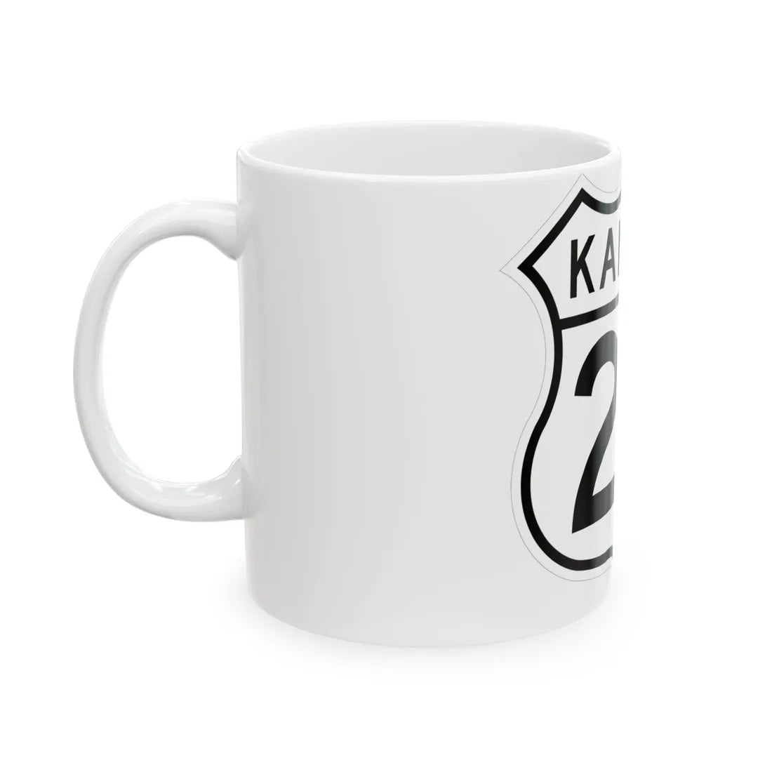US 24 Kansas 1962 (Kansas) (Road Sign) White Coffee Mug - Go Mug Yourself