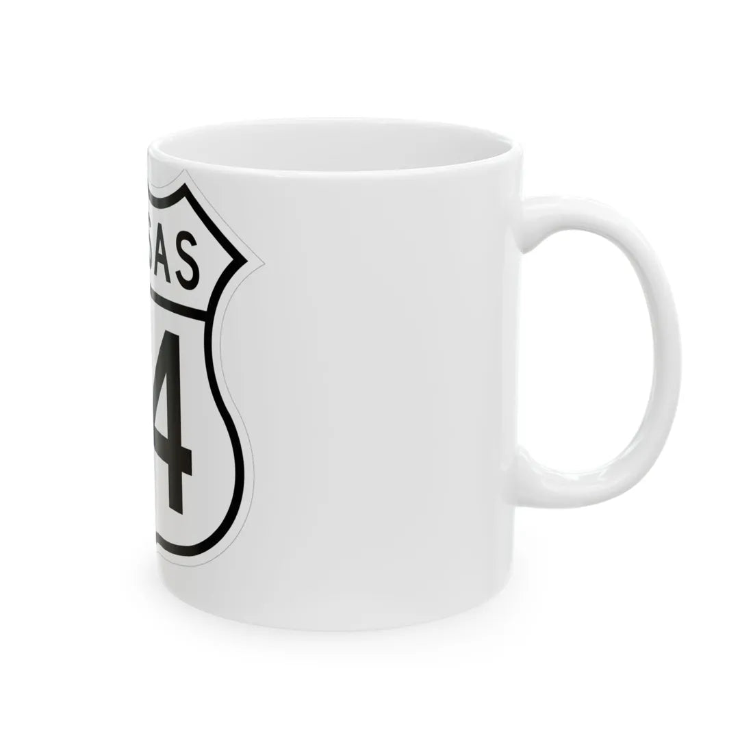 US 24 Kansas 1962 (Kansas) (Road Sign) White Coffee Mug - Go Mug Yourself