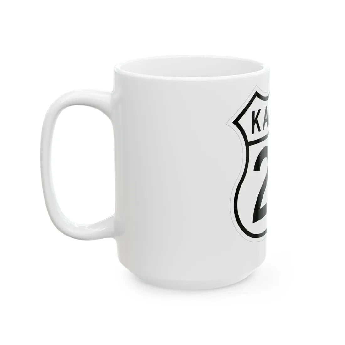 US 24 Kansas 1962 (Kansas) (Road Sign) White Coffee Mug - Go Mug Yourself