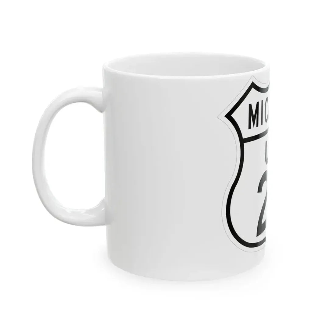 US 24 Michigan 1948 (Michigan) (Road Sign) White Coffee Mug - Go Mug Yourself