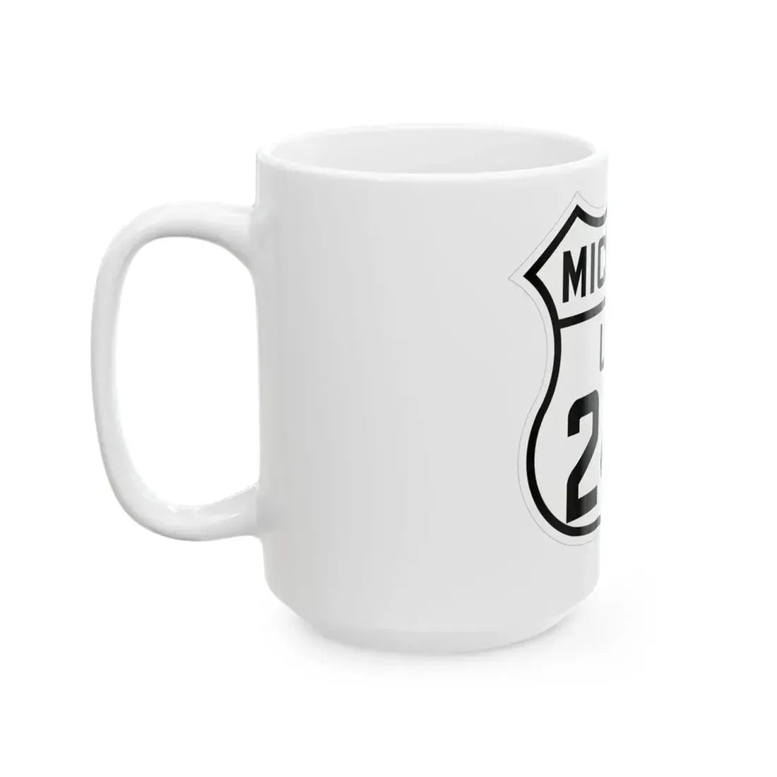 US 24A Michigan 1926 (Michigan) (Road Sign) White Coffee Mug - Go Mug Yourself