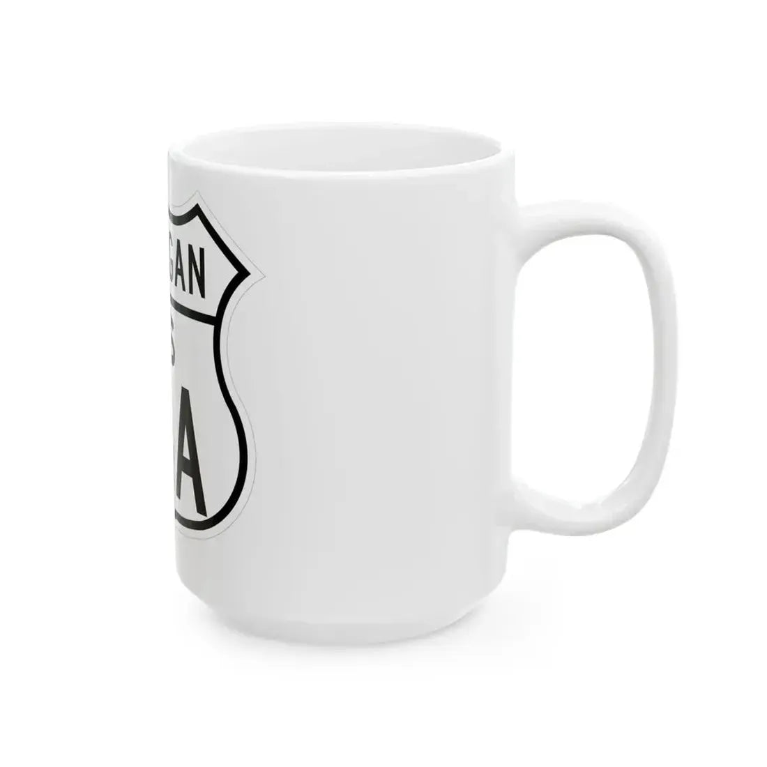 US 24A Michigan 1948 (Michigan) (Road Sign) White Coffee Mug - Go Mug Yourself