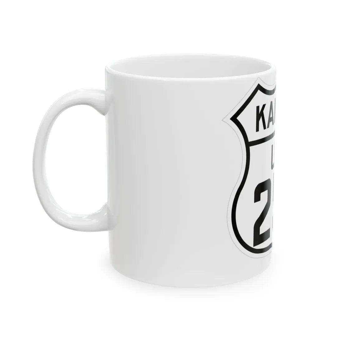 US 250 Kansas 1926 (Kansas) (Road Sign) White Coffee Mug - Go Mug Yourself