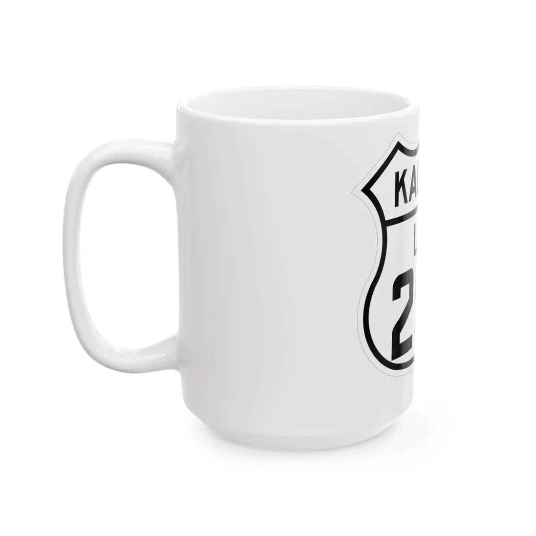 US 250 Kansas 1926 (Kansas) (Road Sign) White Coffee Mug - Go Mug Yourself