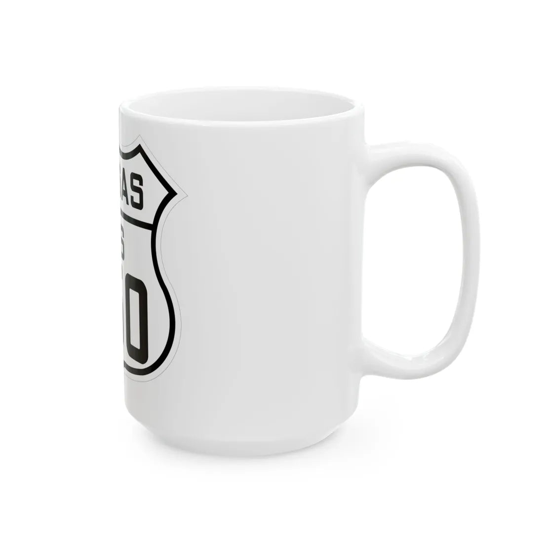 US 250 Kansas 1926 (Kansas) (Road Sign) White Coffee Mug - Go Mug Yourself