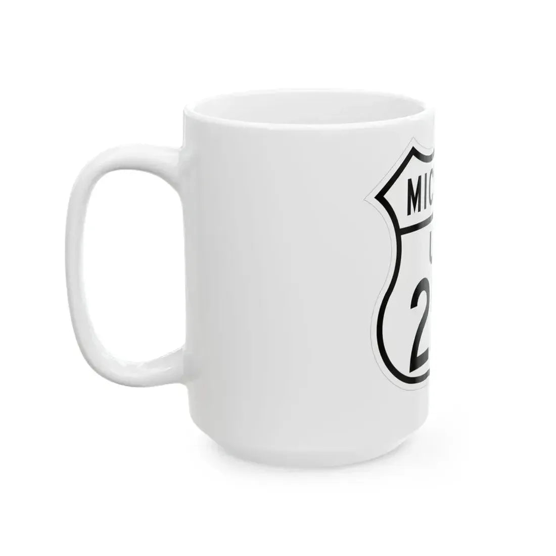 US 25A Michigan 1948 (Michigan) (Road Sign) White Coffee Mug - Go Mug Yourself