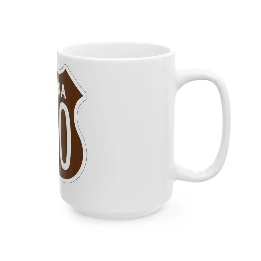 US 260 Arizona 1956 East (Arizona) (Road Sign) White Coffee Mug - Go Mug Yourself