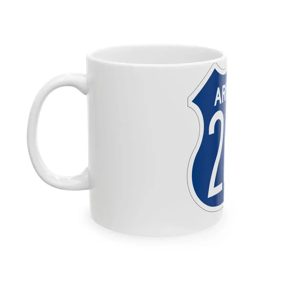 US 260 Arizona 1956 West (Arizona) (Road Sign) White Coffee Mug - Go Mug Yourself