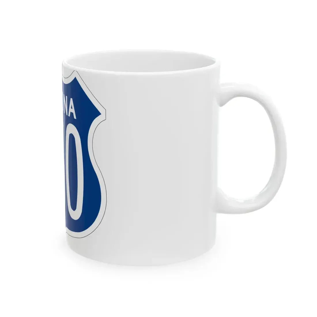 US 260 Arizona 1956 West (Arizona) (Road Sign) White Coffee Mug - Go Mug Yourself
