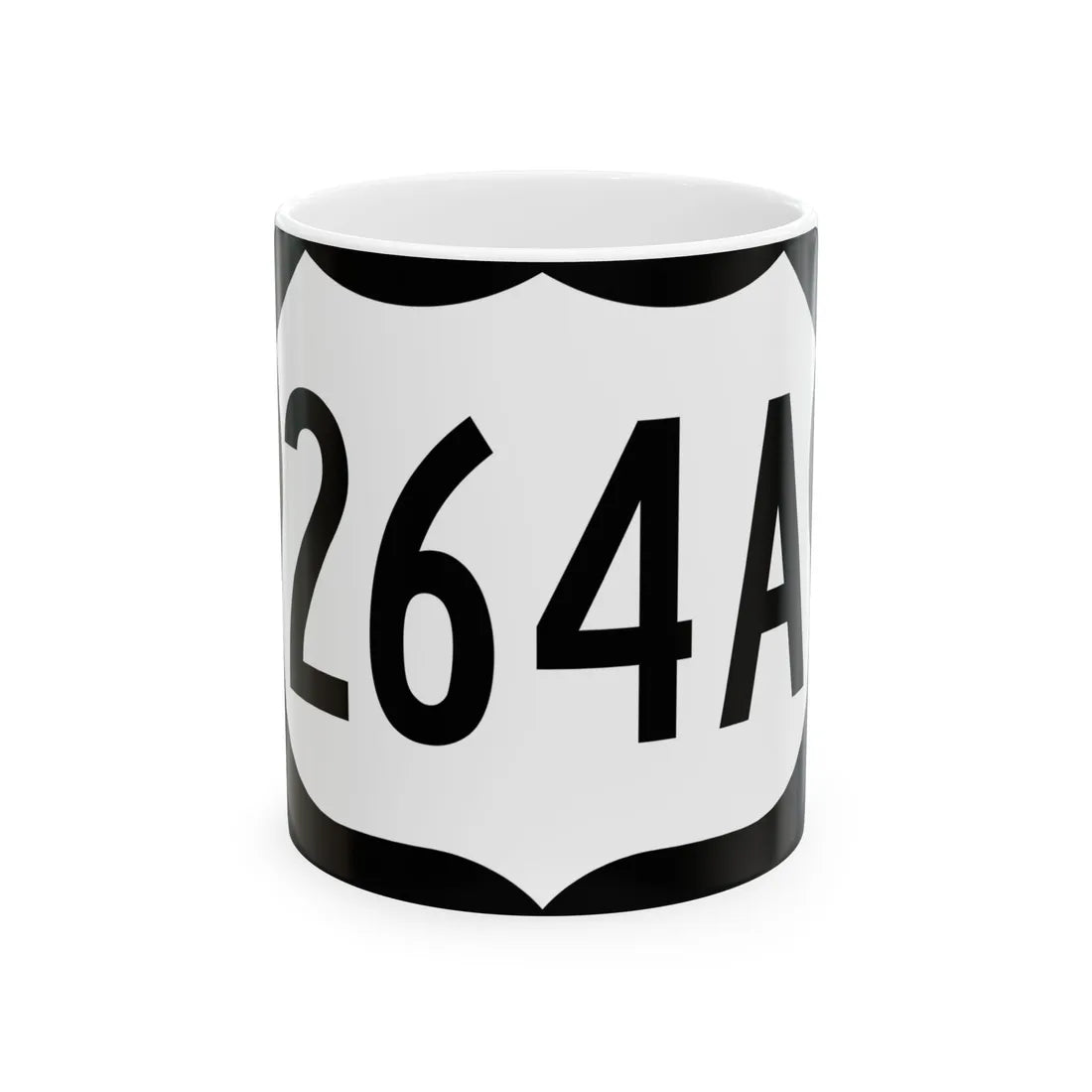 US 264A (North Carolina) (Road Sign) White Coffee Mug 11oz - Go Mug Yourself