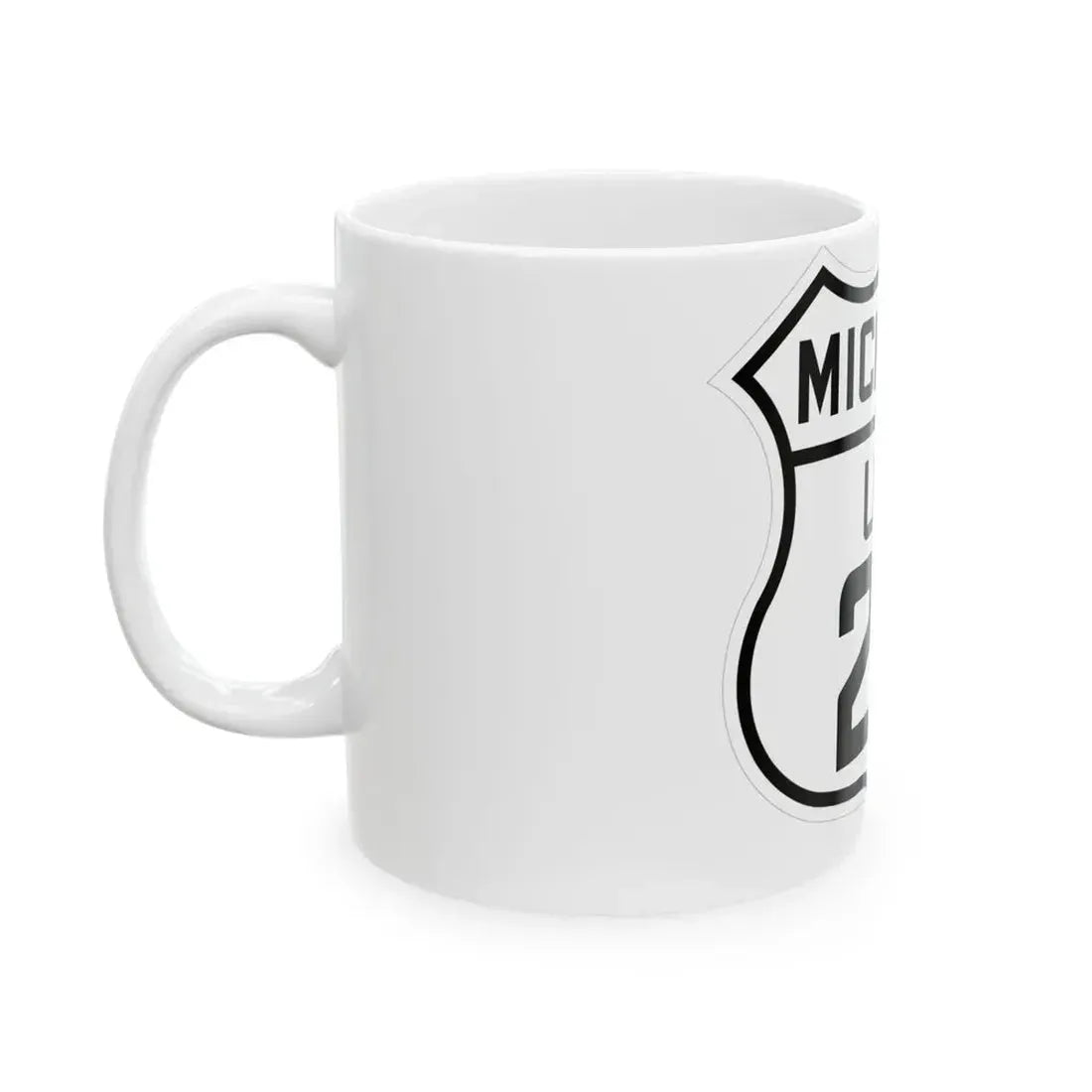 US 27 Michigan 1926 (Michigan) (Road Sign) White Coffee Mug - Go Mug Yourself