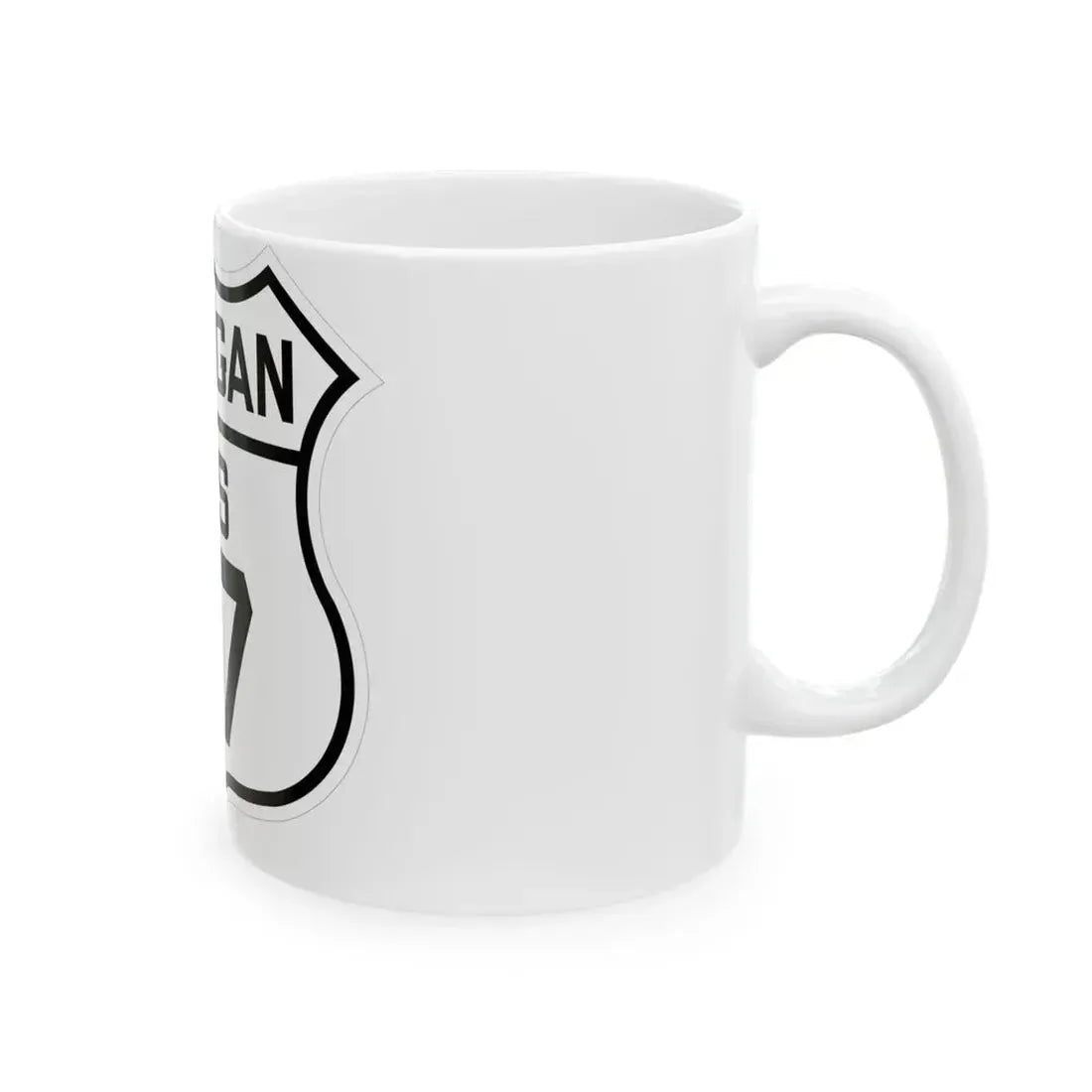 US 27 Michigan 1926 (Michigan) (Road Sign) White Coffee Mug - Go Mug Yourself