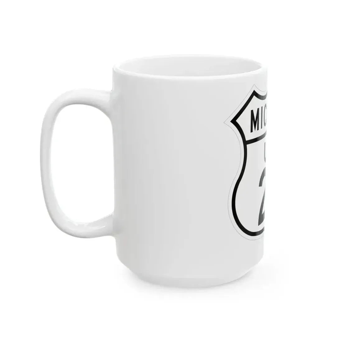 US 27 Michigan 1948 (Michigan) (Road Sign) White Coffee Mug - Go Mug Yourself