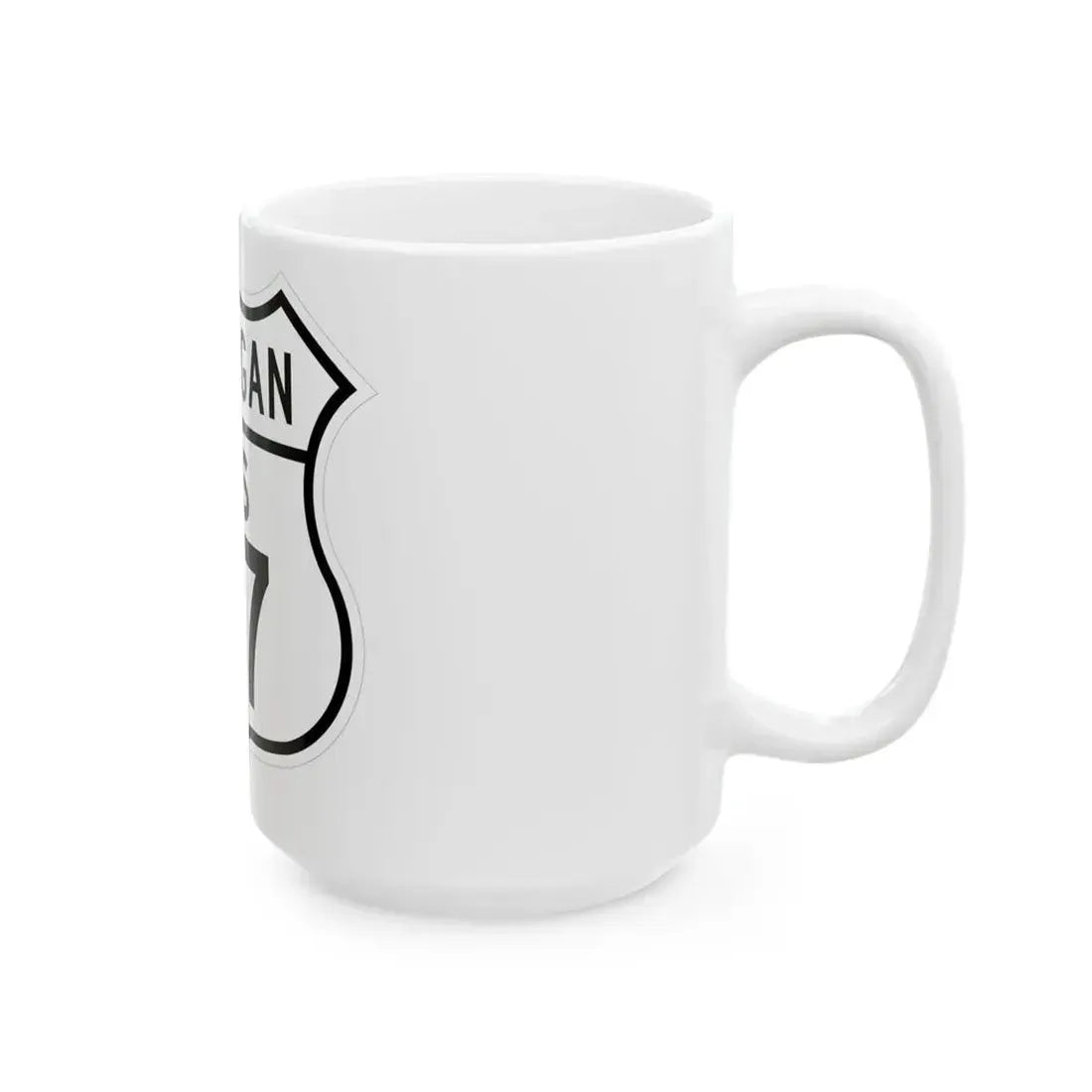 US 27 Michigan 1948 (Michigan) (Road Sign) White Coffee Mug - Go Mug Yourself