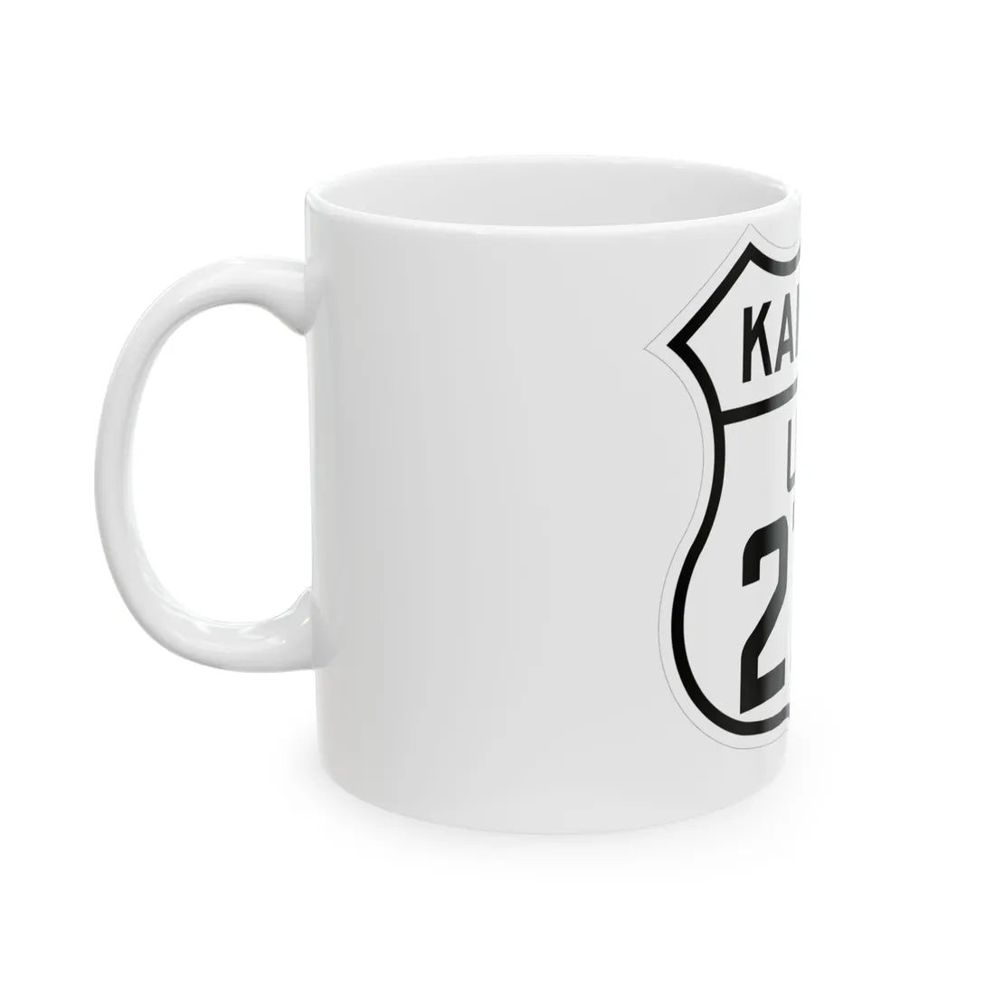 US 270 Kansas 1926 (Kansas) (Road Sign) White Coffee Mug - Go Mug Yourself