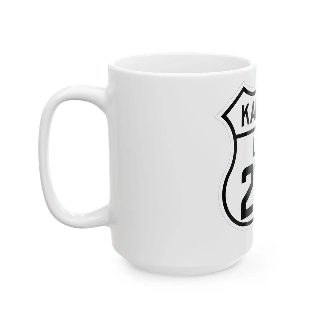 US 270 Kansas 1926 (Kansas) (Road Sign) White Coffee Mug - Go Mug Yourself