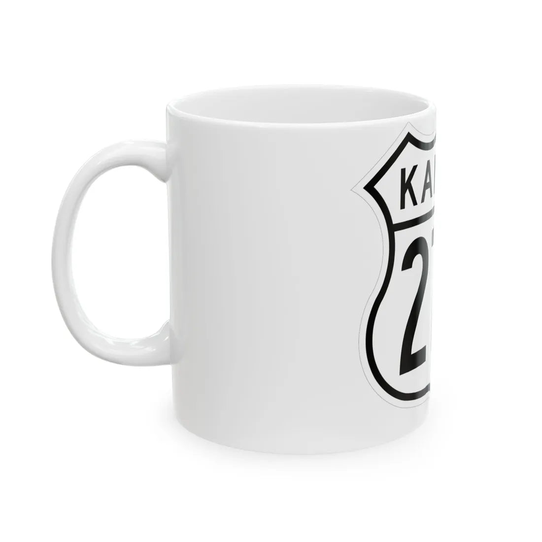 US 270 Kansas 1962 (Kansas) (Road Sign) White Coffee Mug - Go Mug Yourself