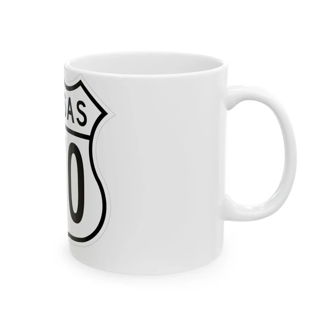 US 270 Kansas 1962 (Kansas) (Road Sign) White Coffee Mug - Go Mug Yourself