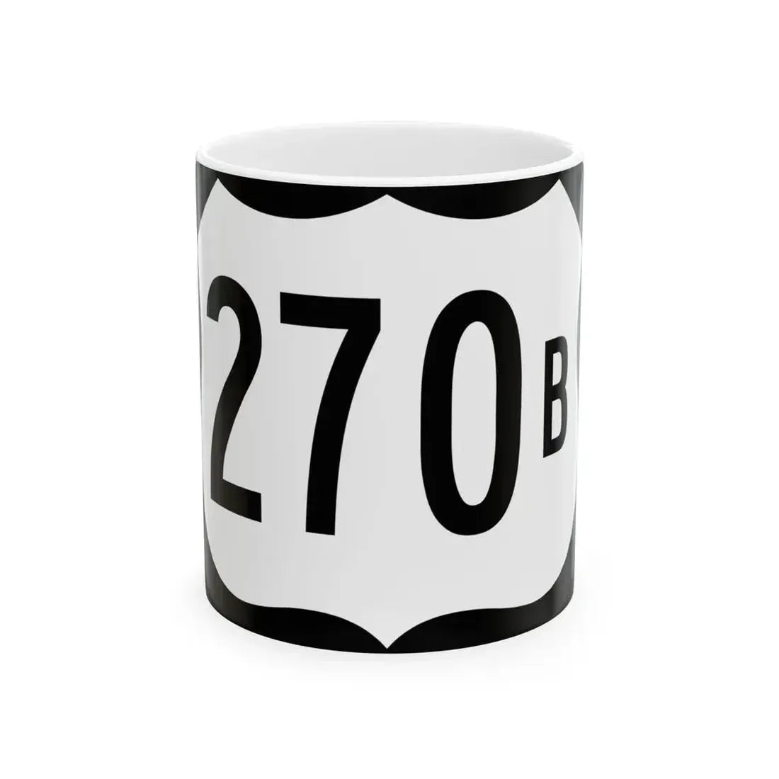 US 270B (Arkansas) (Road Sign) White Coffee Mug 11oz - Go Mug Yourself