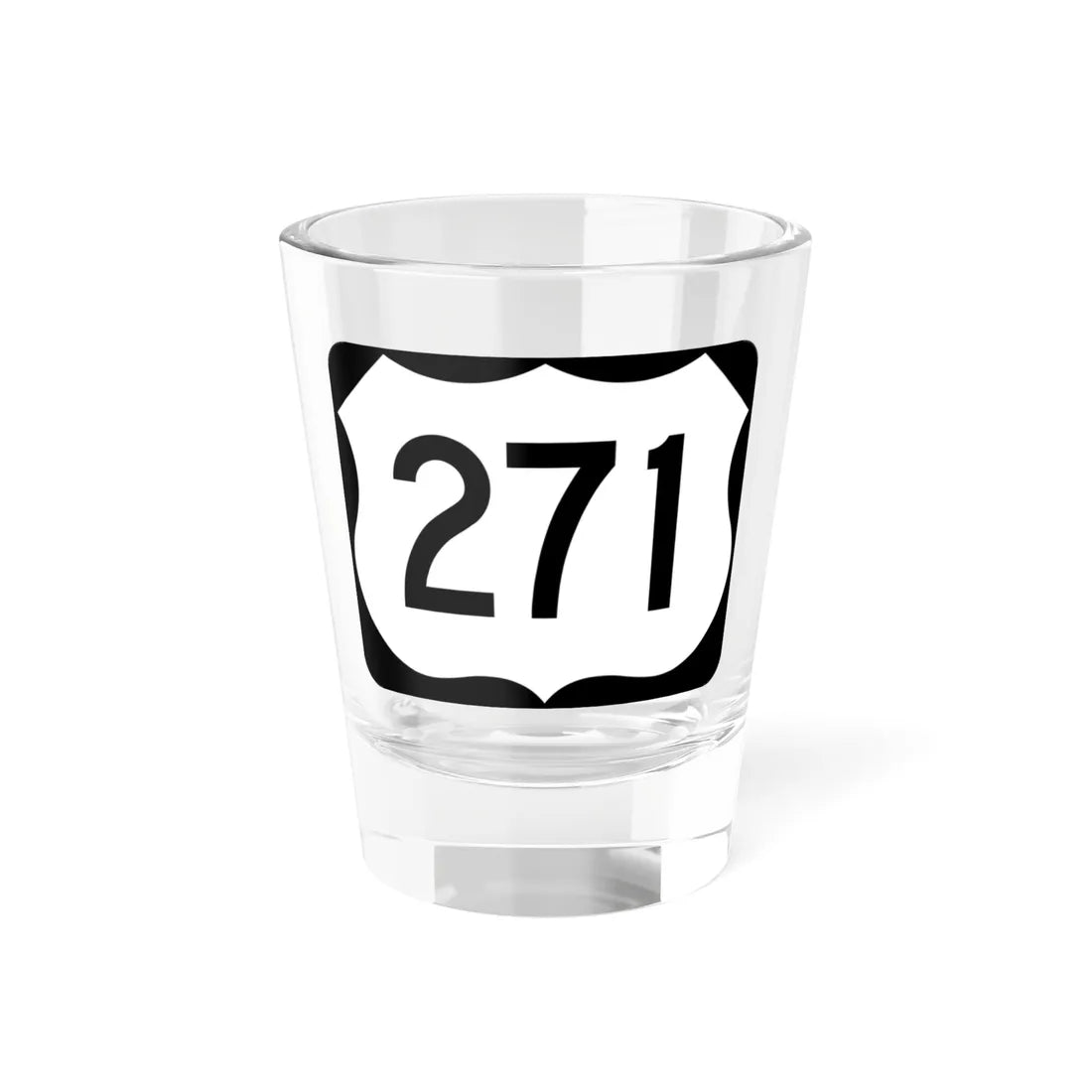 US 271 AR (Arkansas) (Road Sign) Shot Glass 1.5oz 1.5oz - Go Mug Yourself