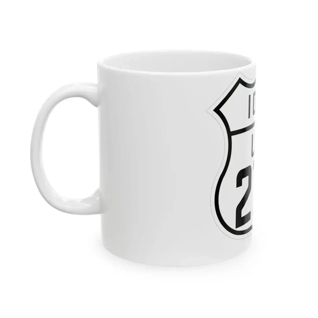US 275 Iowa 1926 (Iowa) (Road Sign) White Coffee Mug - Go Mug Yourself