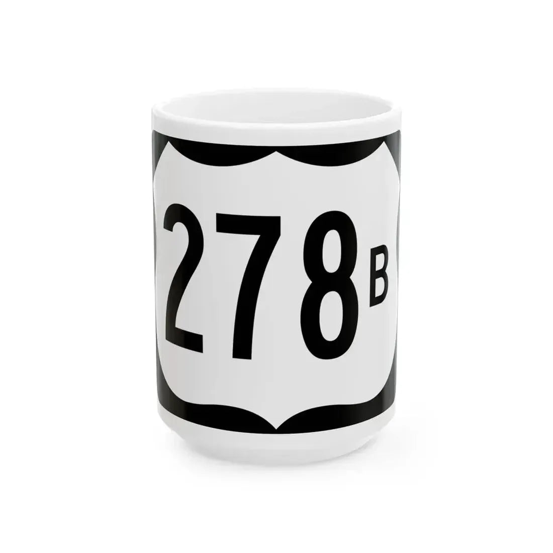 US 278B (Arkansas) (Road Sign) White Coffee Mug 15oz - Go Mug Yourself