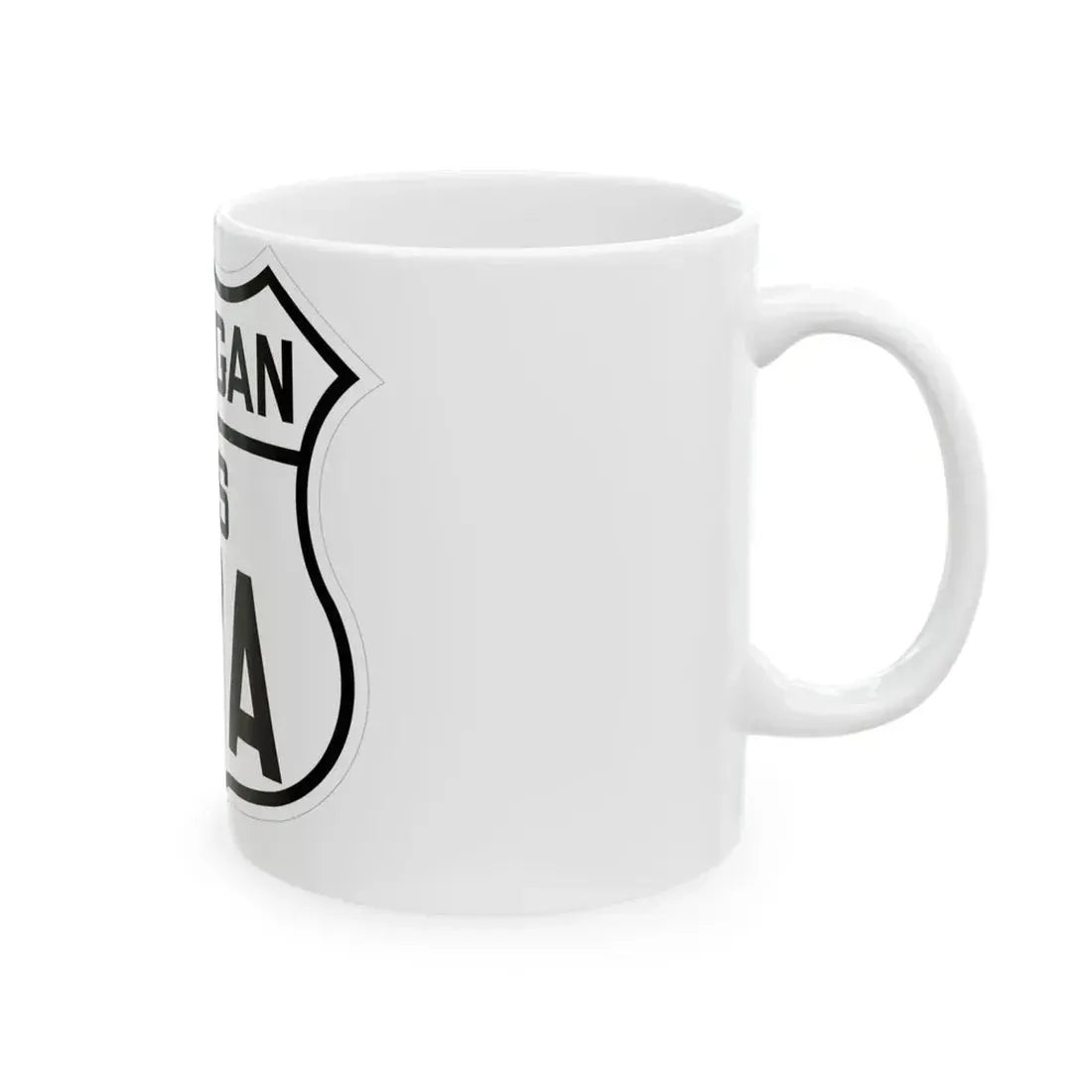 US 27A Michigan 1926 (Michigan) (Road Sign) White Coffee Mug - Go Mug Yourself