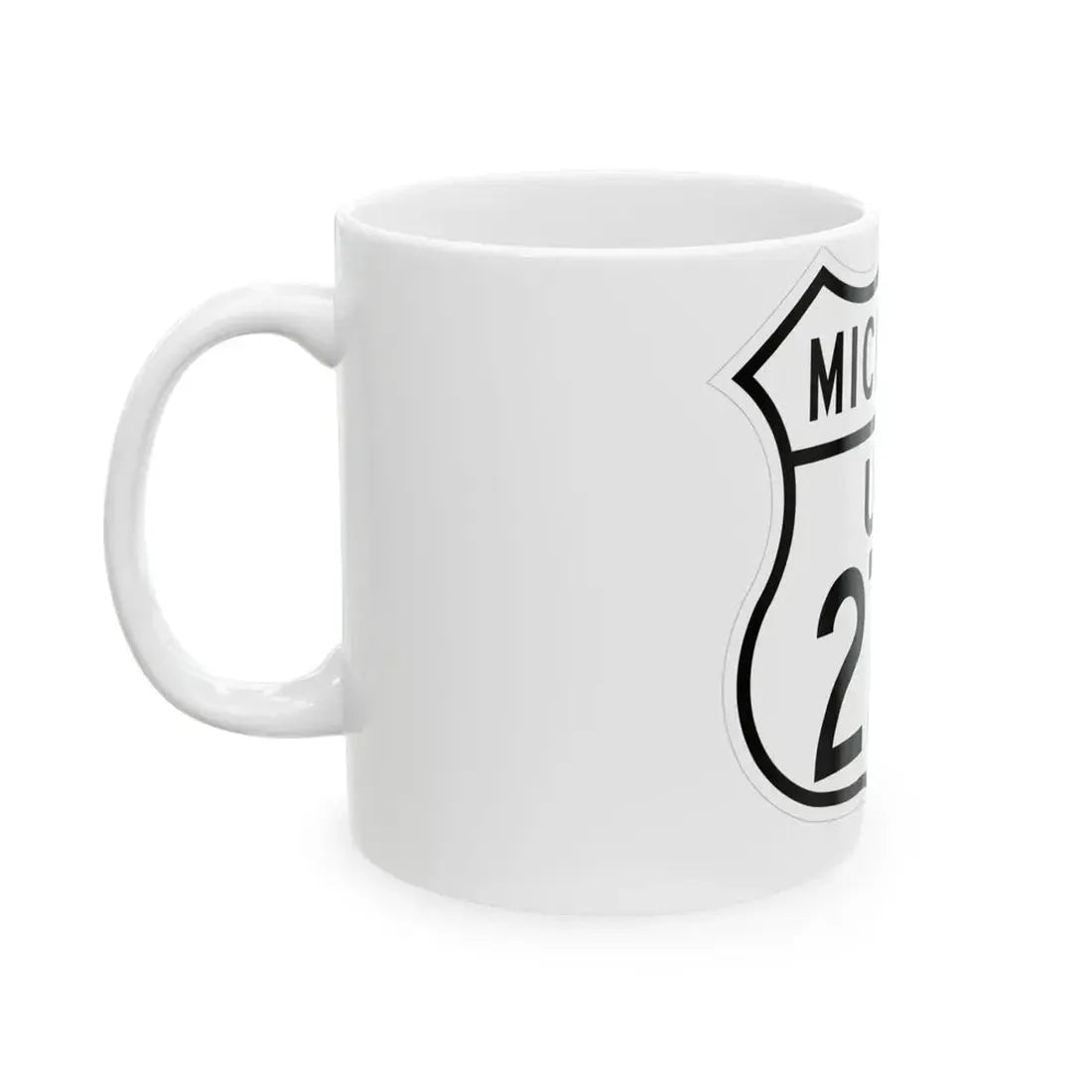 US 27A Michigan 1948 (Michigan) (Road Sign) White Coffee Mug - Go Mug Yourself