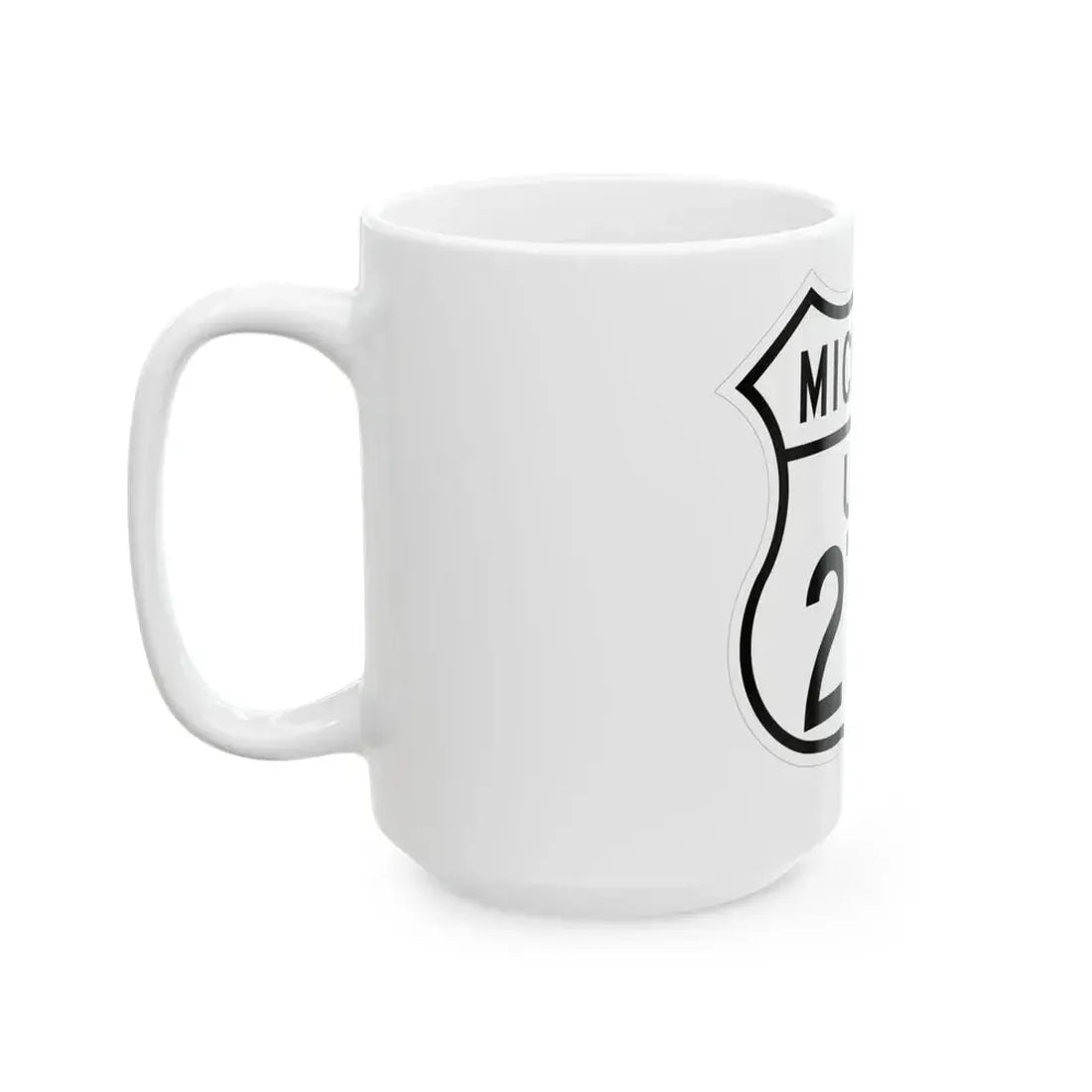 US 27A Michigan 1948 (Michigan) (Road Sign) White Coffee Mug - Go Mug Yourself
