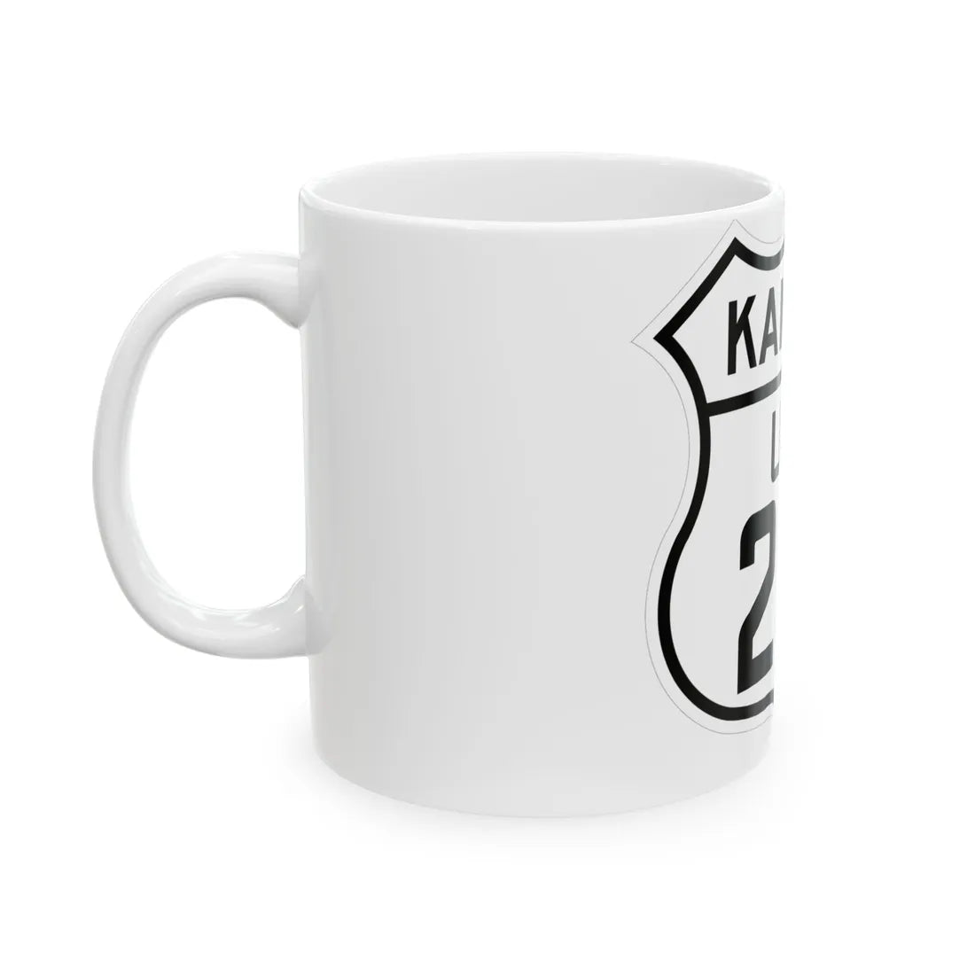 US 281 Kansas 1926 (Kansas) (Road Sign) White Coffee Mug - Go Mug Yourself