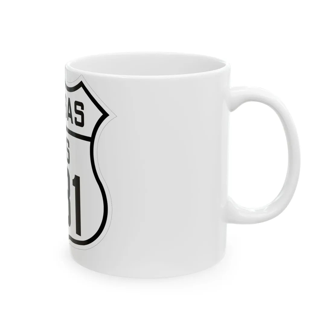 US 281 Kansas 1926 (Kansas) (Road Sign) White Coffee Mug - Go Mug Yourself