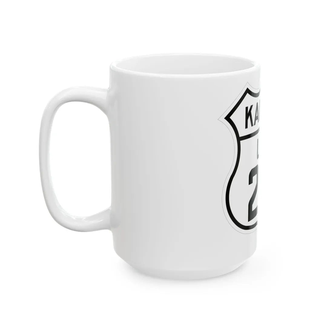 US 281 Kansas 1926 (Kansas) (Road Sign) White Coffee Mug - Go Mug Yourself