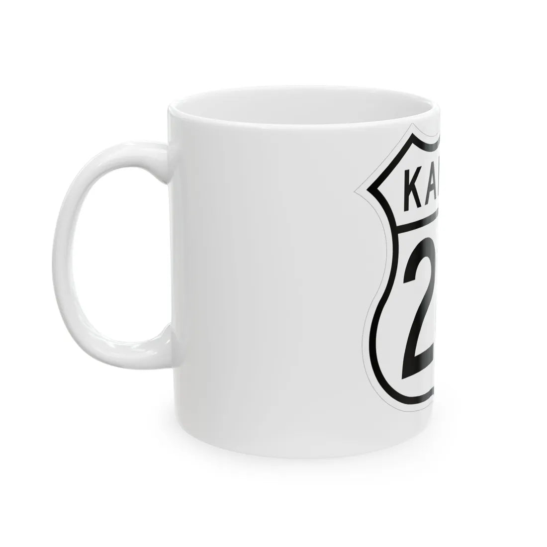 US 281 Kansas 1962 (Kansas) (Road Sign) White Coffee Mug - Go Mug Yourself