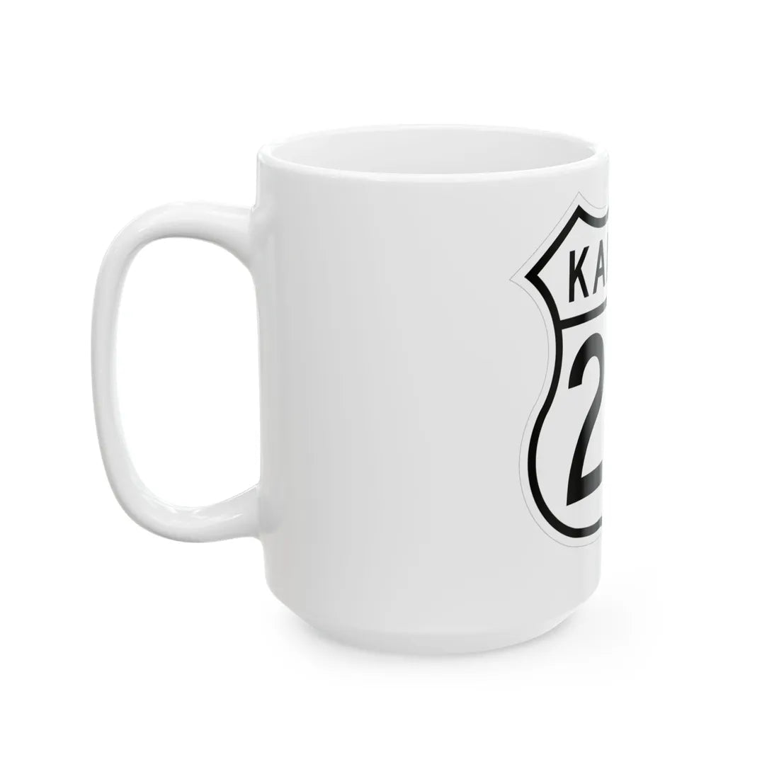 US 281 Kansas 1962 (Kansas) (Road Sign) White Coffee Mug - Go Mug Yourself