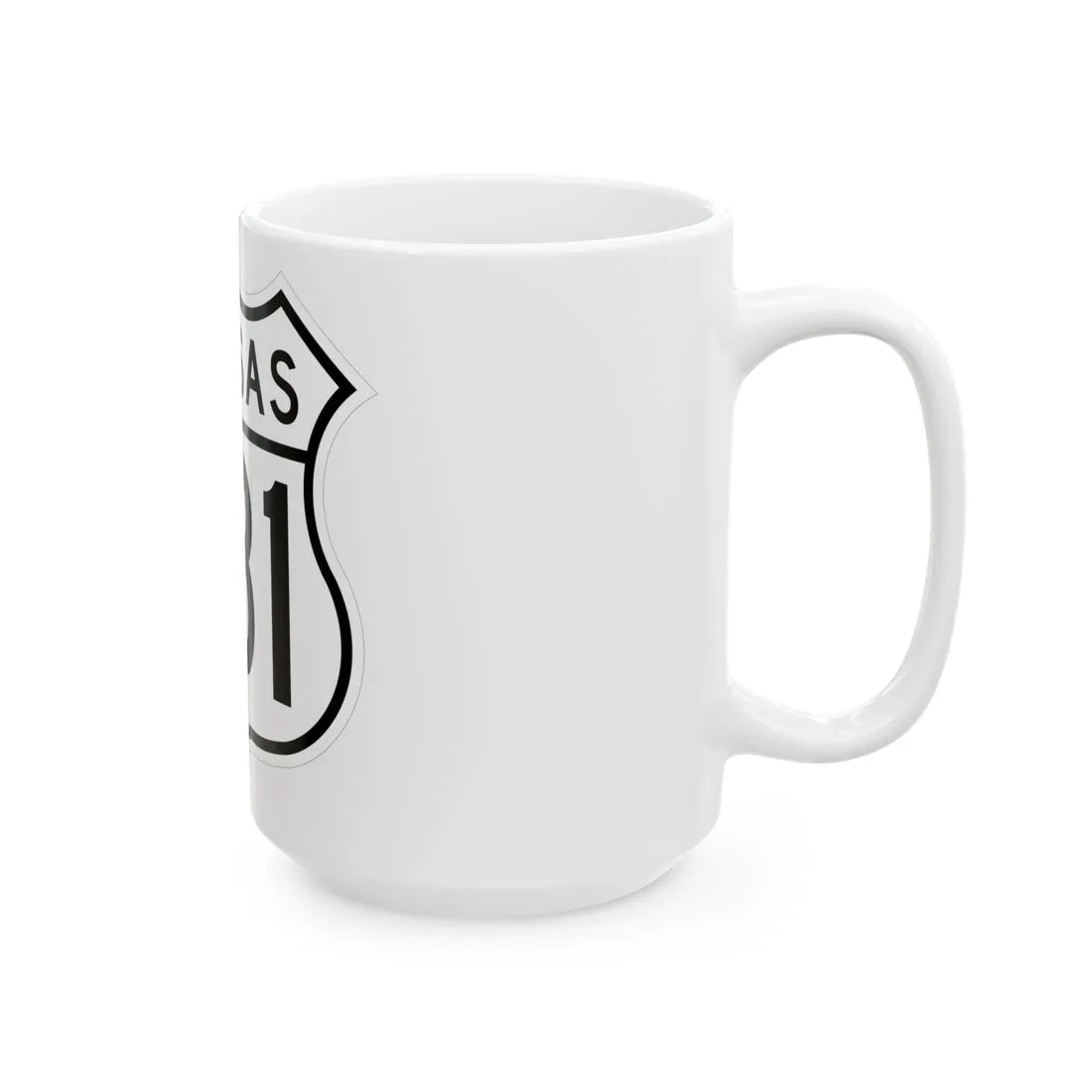 US 281 Kansas 1962 (Kansas) (Road Sign) White Coffee Mug - Go Mug Yourself