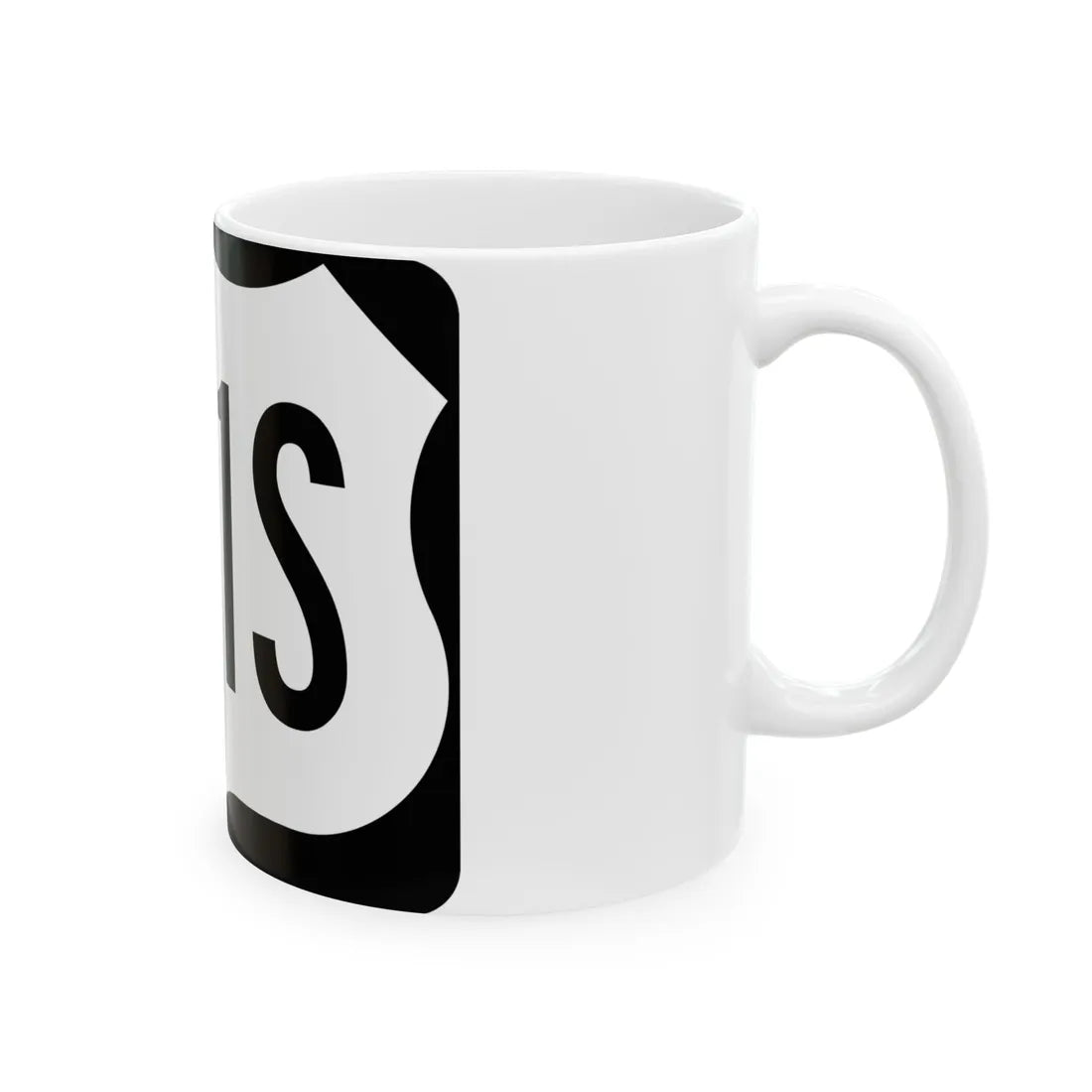 US 281S (North Dakota) (Road Sign) White Coffee Mug - Go Mug Yourself