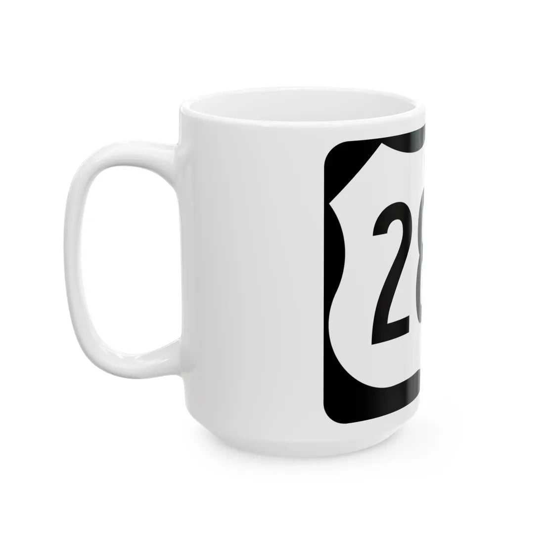 US 281S (North Dakota) (Road Sign) White Coffee Mug - Go Mug Yourself