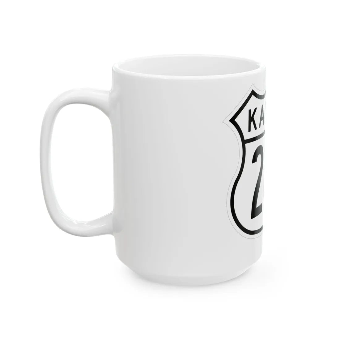 US 283 Kansas 1962 (Kansas) (Road Sign) White Coffee Mug - Go Mug Yourself