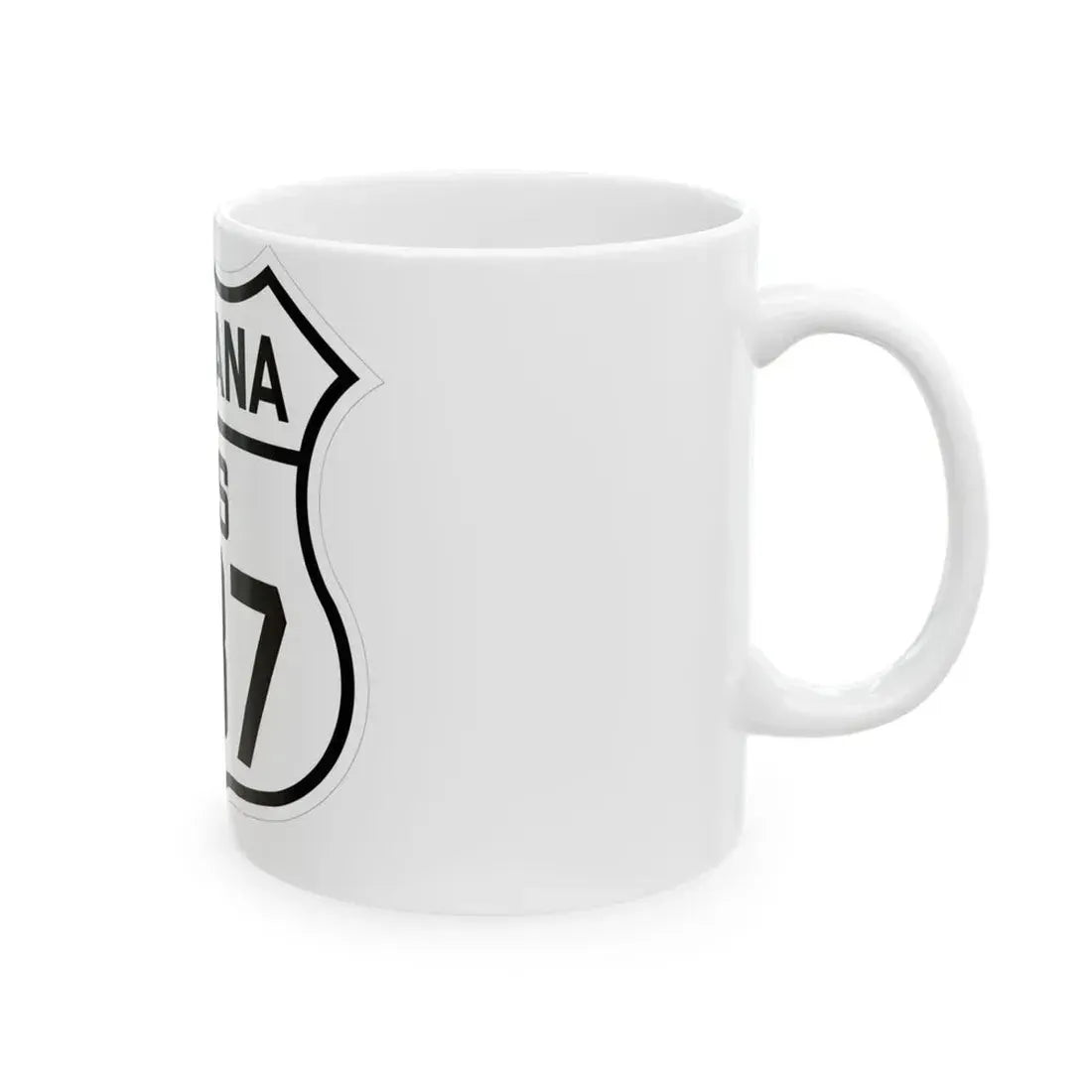 US 287 Montana 1926 (Montana) (Road Sign) White Coffee Mug - Go Mug Yourself