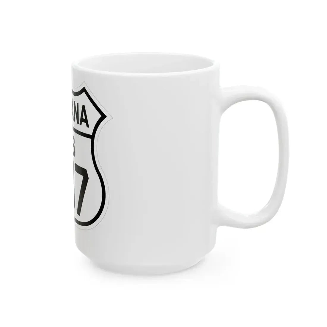 US 287 Montana 1926 (Montana) (Road Sign) White Coffee Mug - Go Mug Yourself