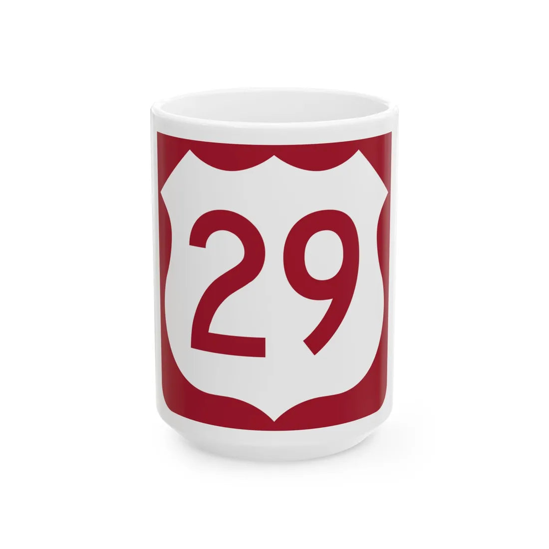 US 29 FL reversed (Florida) (Road Sign) White Coffee Mug 15oz - Go Mug Yourself