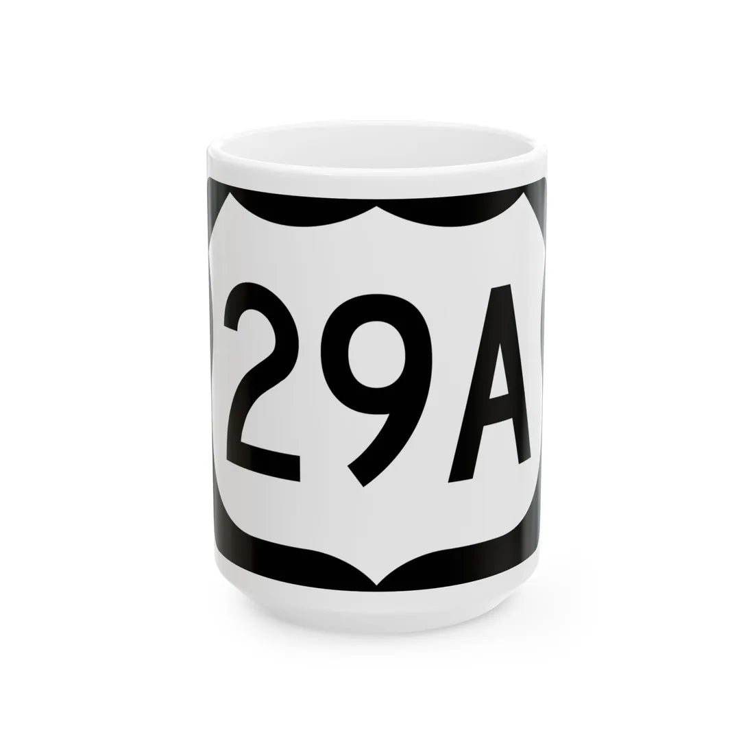 US 29A (North Carolina) (Road Sign) White Coffee Mug 15oz - Go Mug Yourself