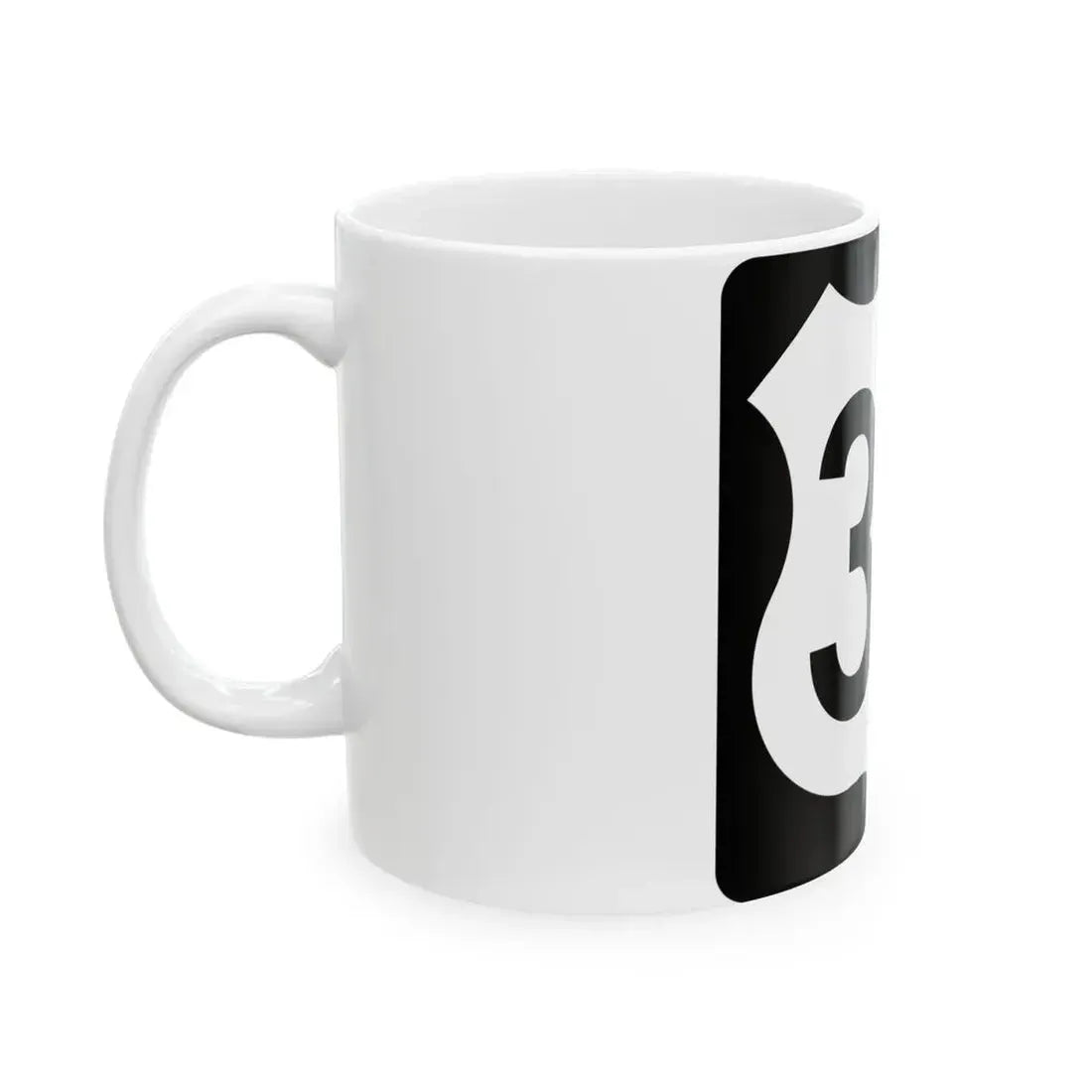 US 30 IA (Iowa) (Road Sign) White Coffee Mug - Go Mug Yourself
