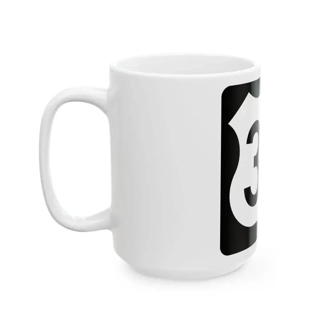 US 30 IA (Iowa) (Road Sign) White Coffee Mug - Go Mug Yourself