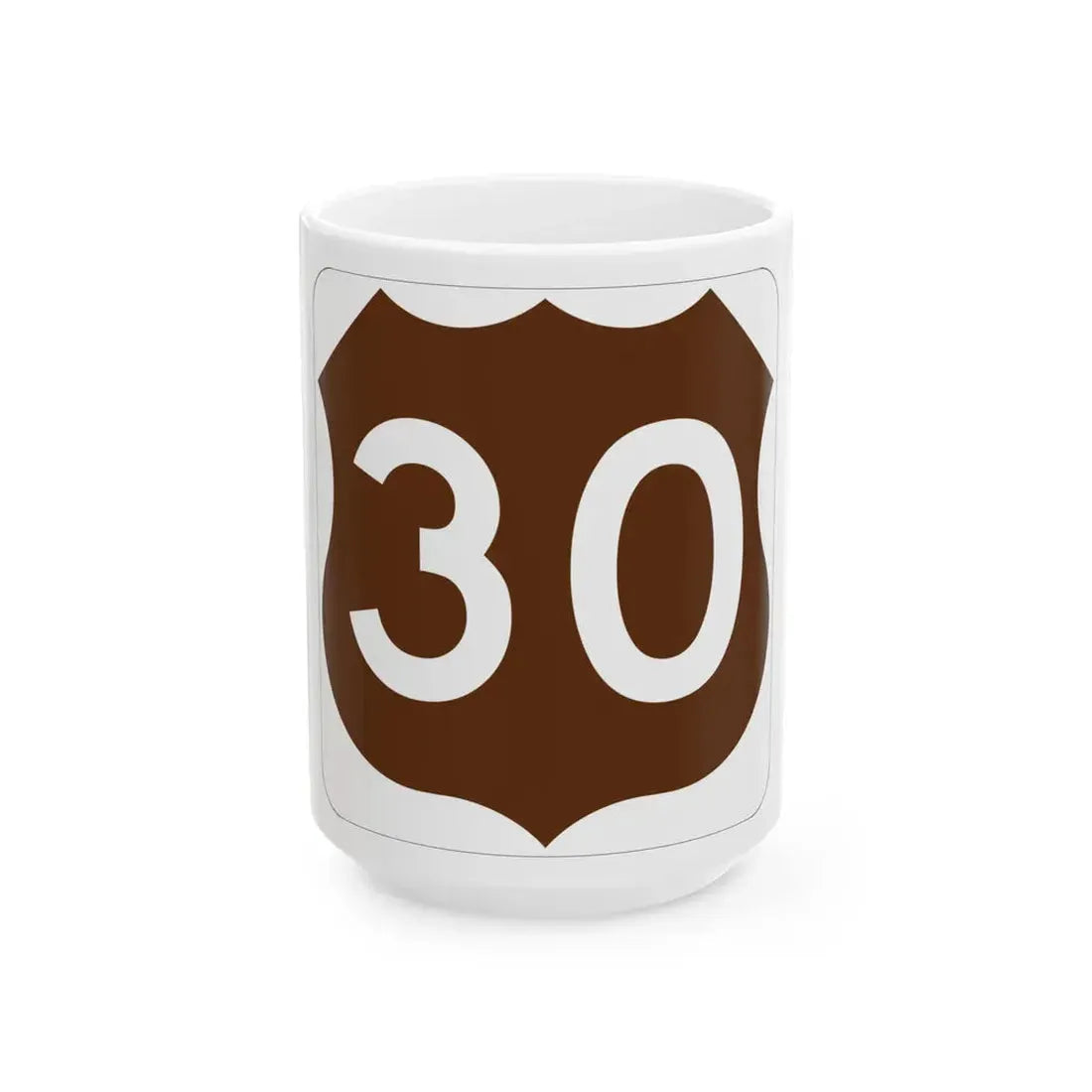 US 30 ID-Scenic (Idaho) (Road Sign) White Coffee Mug 15oz - Go Mug Yourself