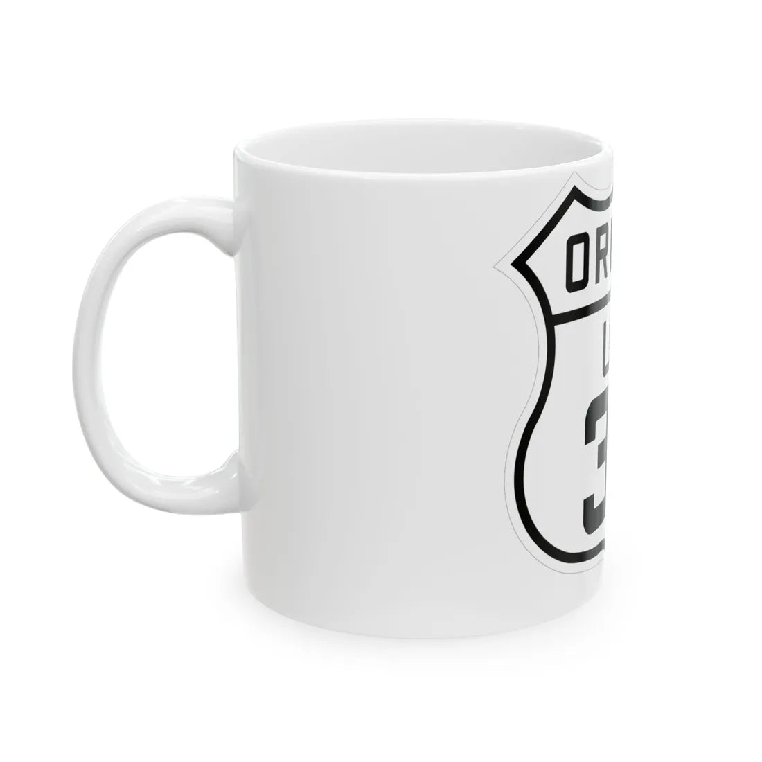 US 30 Oregon 1926 (Oregon) (Road Sign) White Coffee Mug - Go Mug Yourself