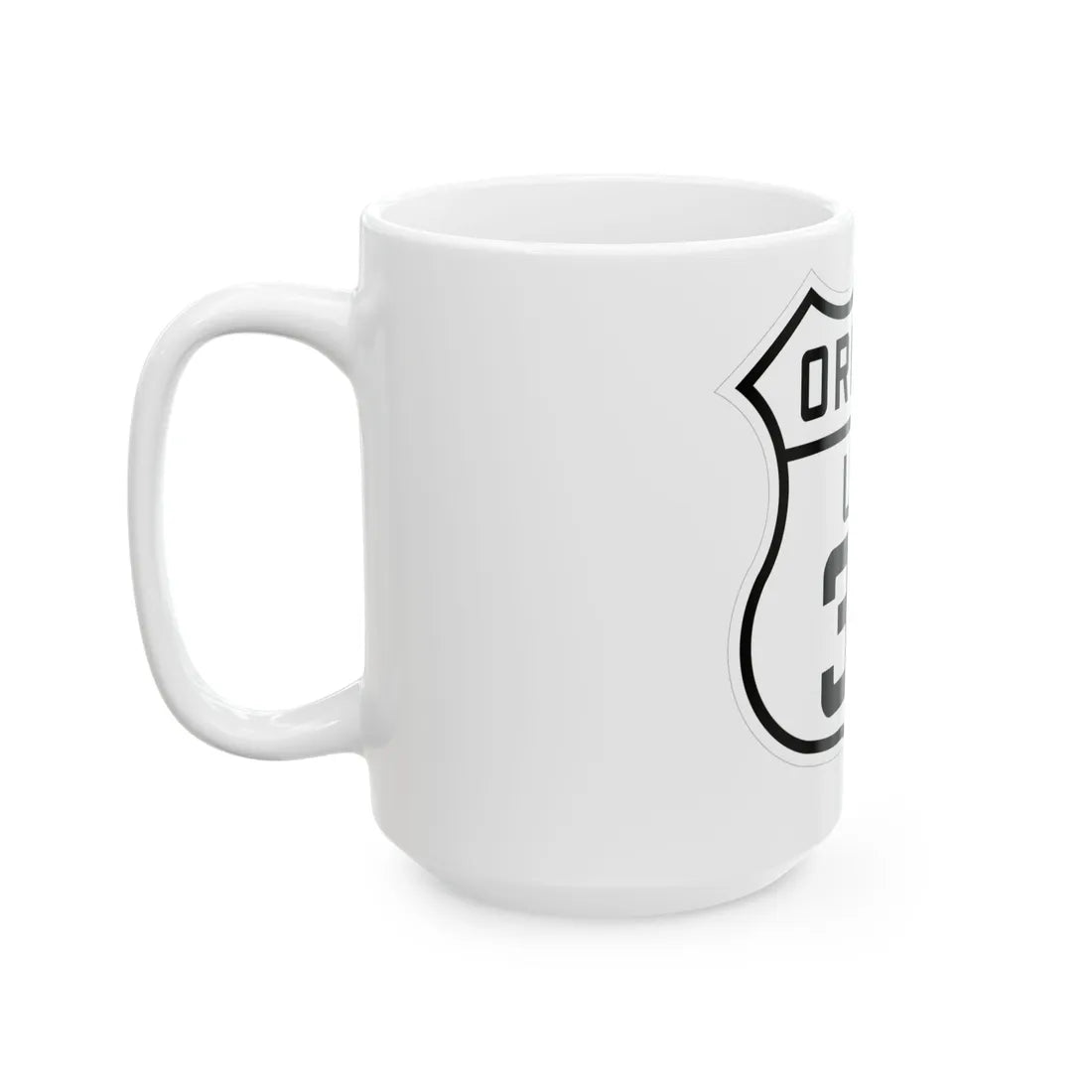 US 30 Oregon 1926 (Oregon) (Road Sign) White Coffee Mug - Go Mug Yourself