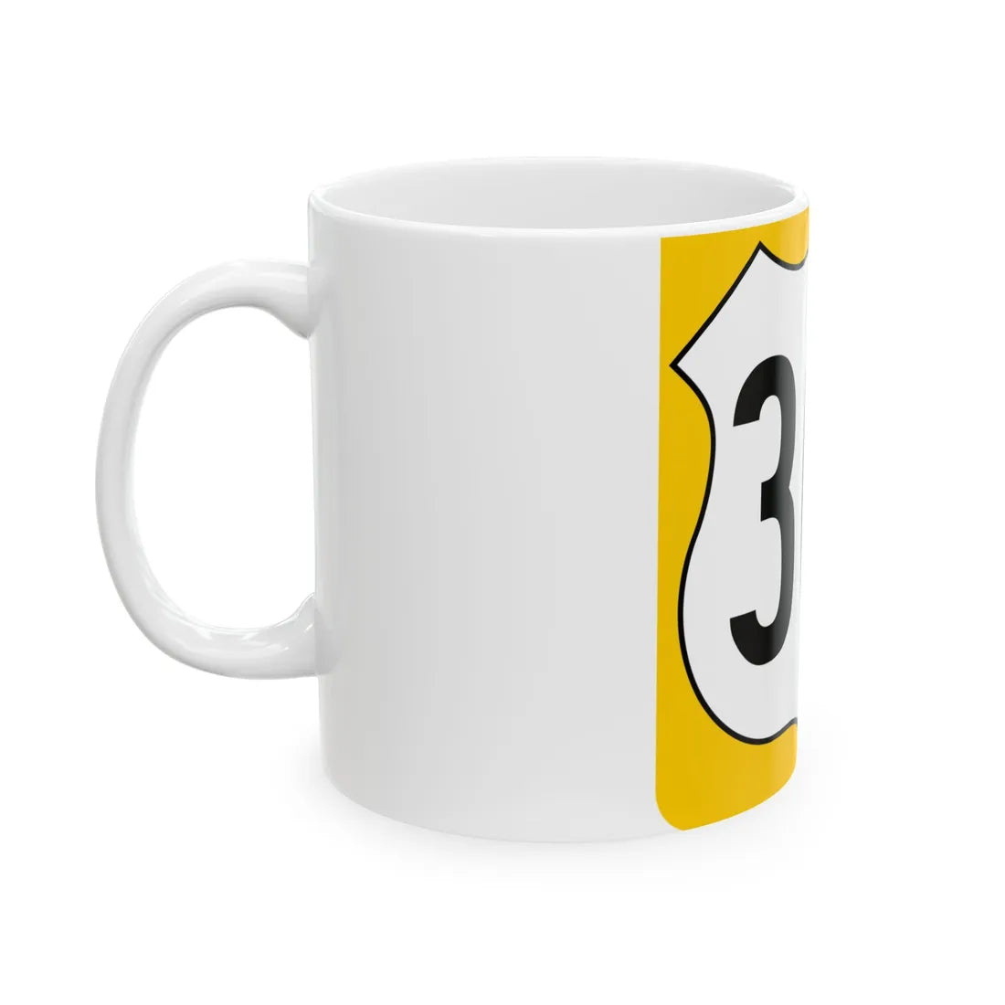 US 301 FL reversed (Florida) (Road Sign) White Coffee Mug - Go Mug Yourself